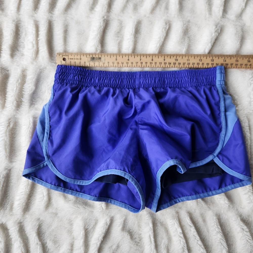Nike 2 In 1 Dri-fit Running Shorts Compression Blue Size Small